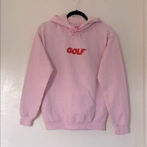 Golf Wang - Soft Pink Hoodie w/Red Logo (Tyler, The Creator [IGOR])